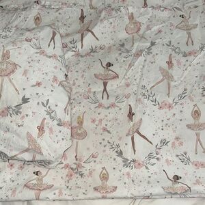 Pottery Barn Kids Ballet Dancer Twin Bed Sheets